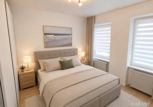 Schlafzimmer virtuell gestaged