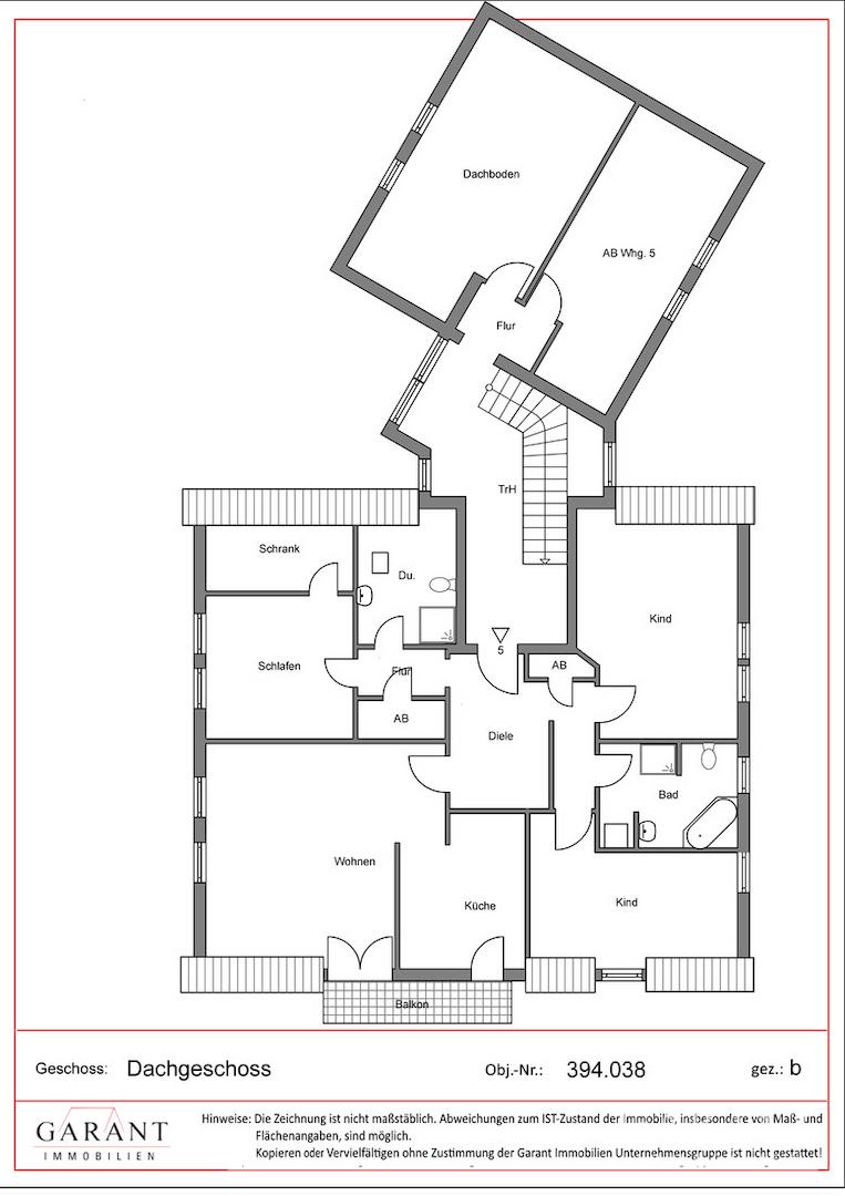 Grundriss Dachgeschoss