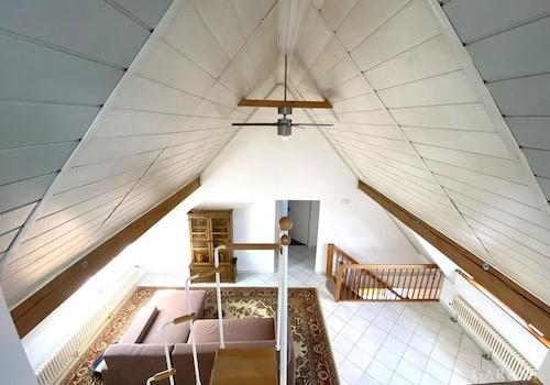 Blick von der Galerie ins ELW-Wohnstudio