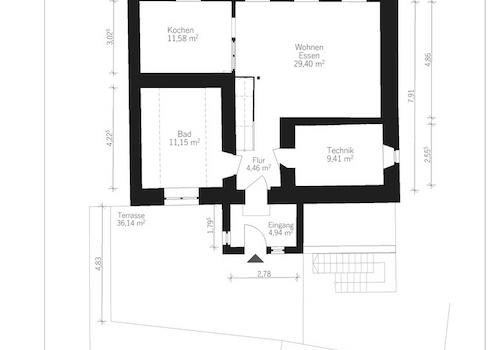 Grundriss EG Badstraße 6, 91287 Plech (Seite 1)