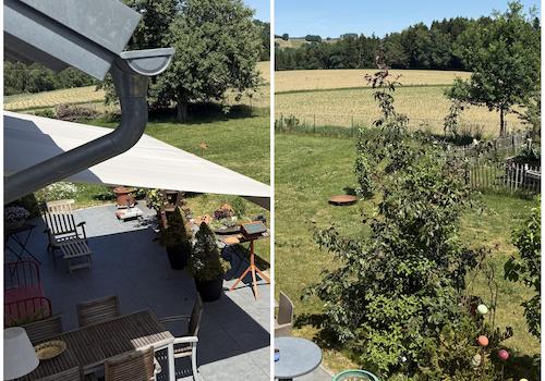Blick von der Dachterrasse