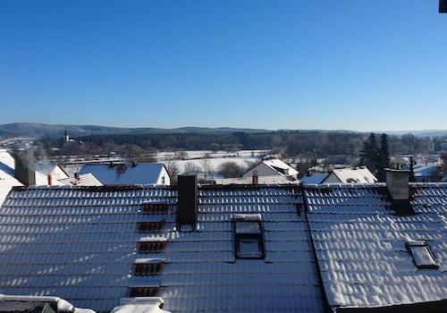 Blick über das Hausdach