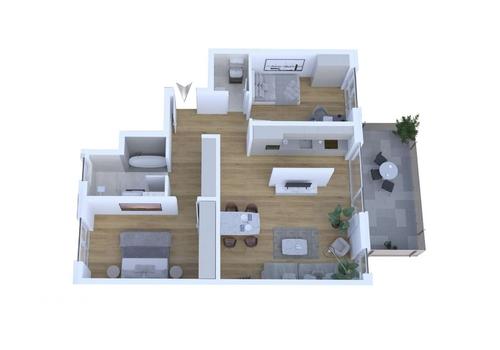 Grundriss WG 2, 4, 6 