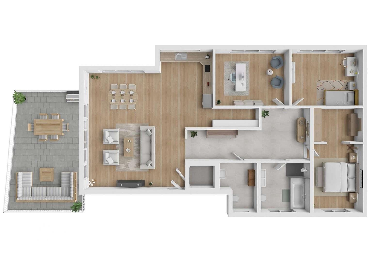 Grundriss WG 7
