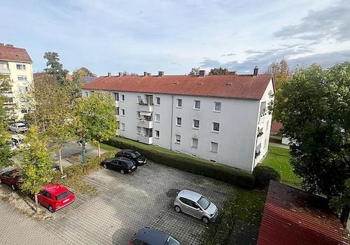 Aussicht zu dem Stellplatz