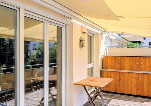 Balkon mit Stauraum