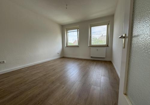 Schlafzimmer Blick zum Fenster