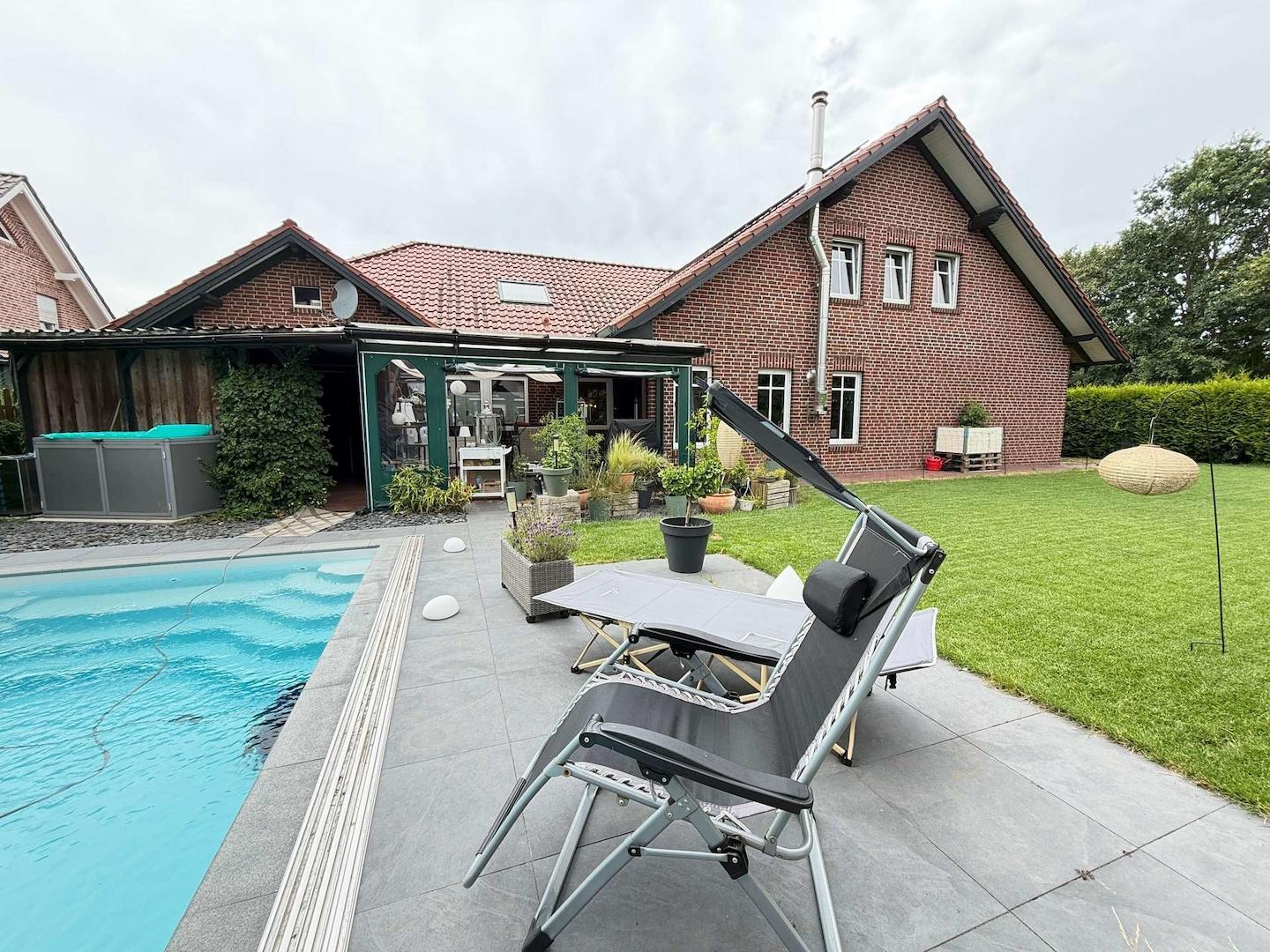 Blick vom Pool