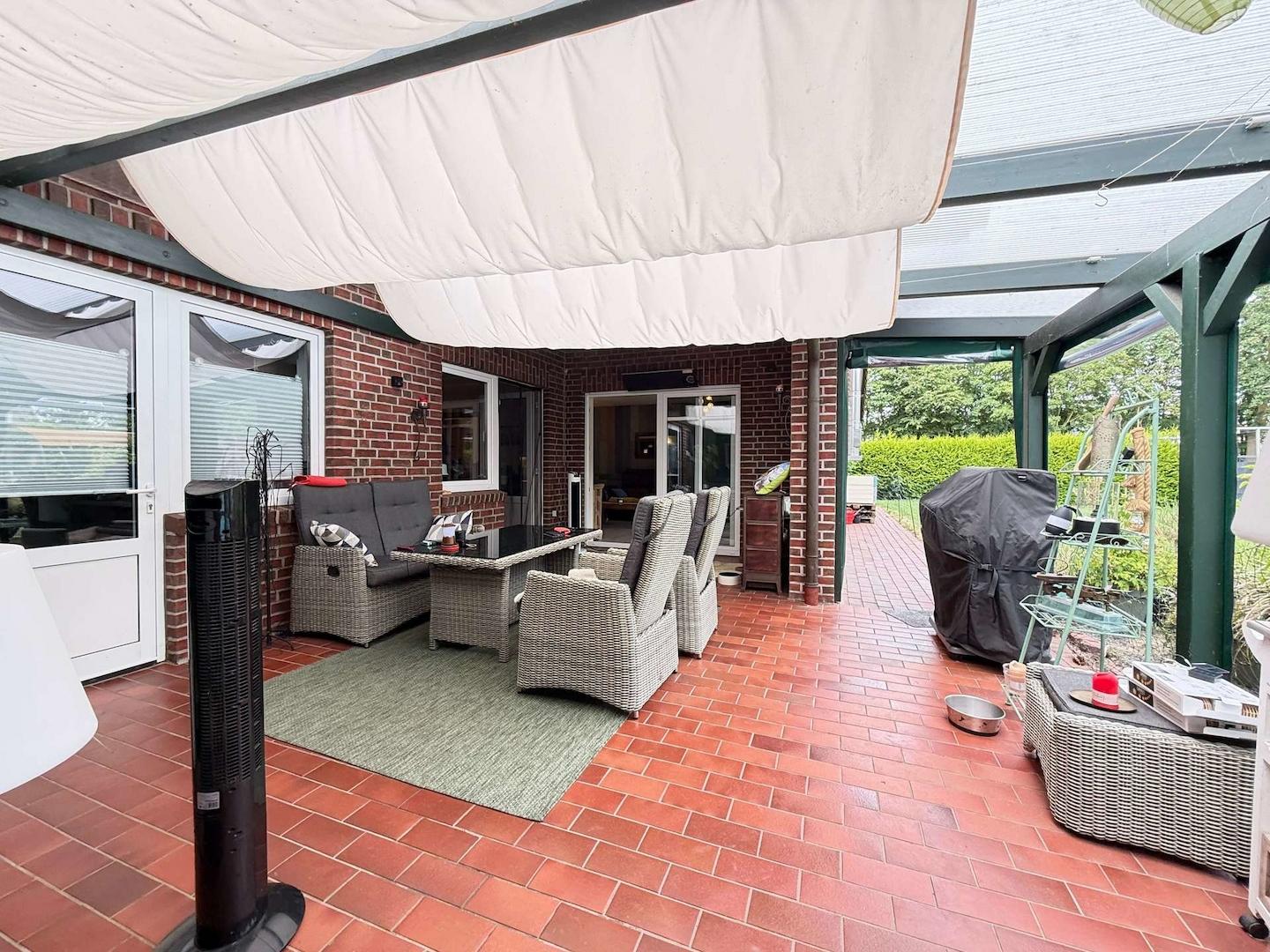 Überdachte Terrasse