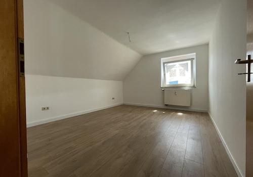 Schlafzimmer Blick zum Fenster