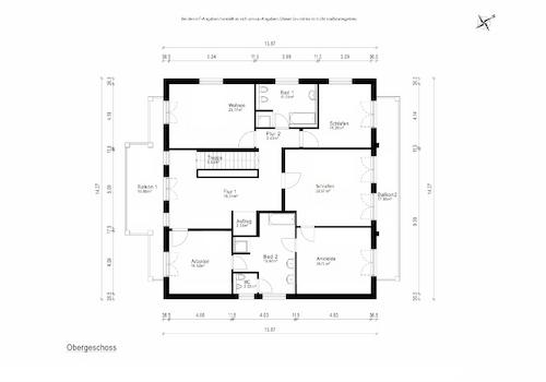 Grundriss Obergeschoss