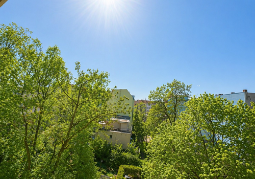 Aussicht vom Balkon