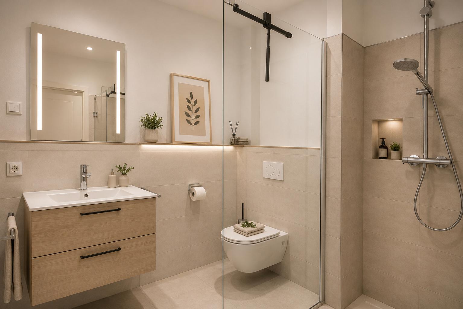Badezimmer unten - virtuell erstellt
