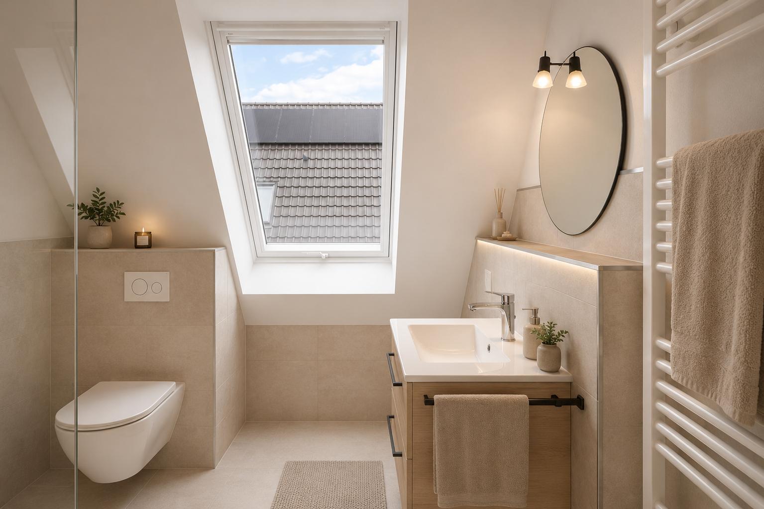 Badezimmer oben - virtuell erstellt