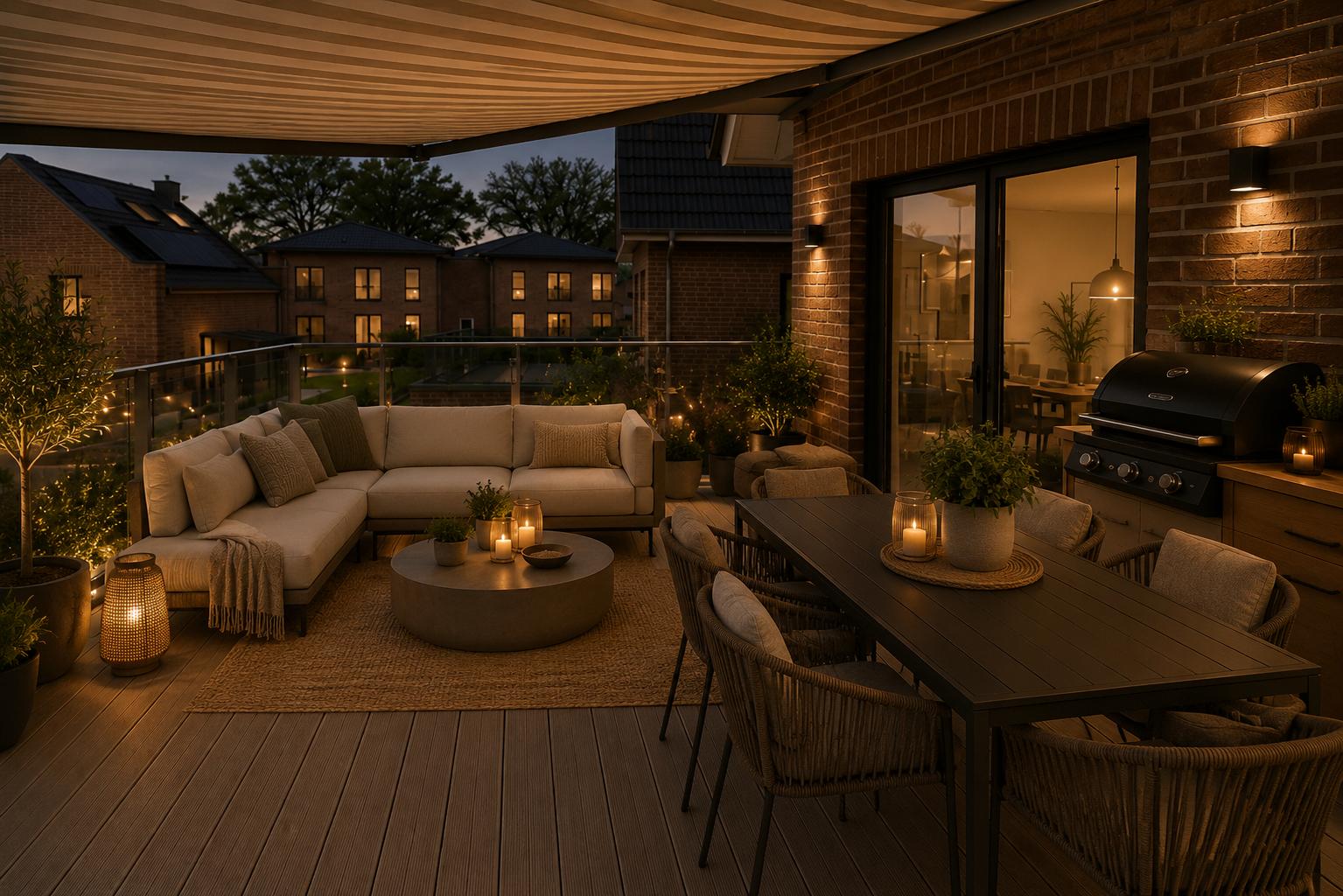 Dachterrasse - virtuell erstellt