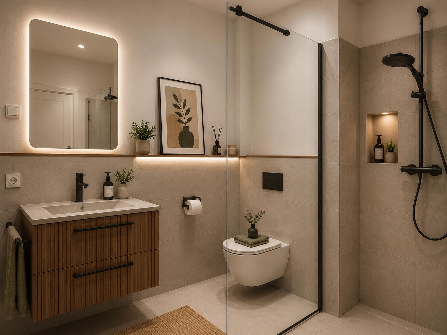 Badezimmer unten - virtuell erstellt