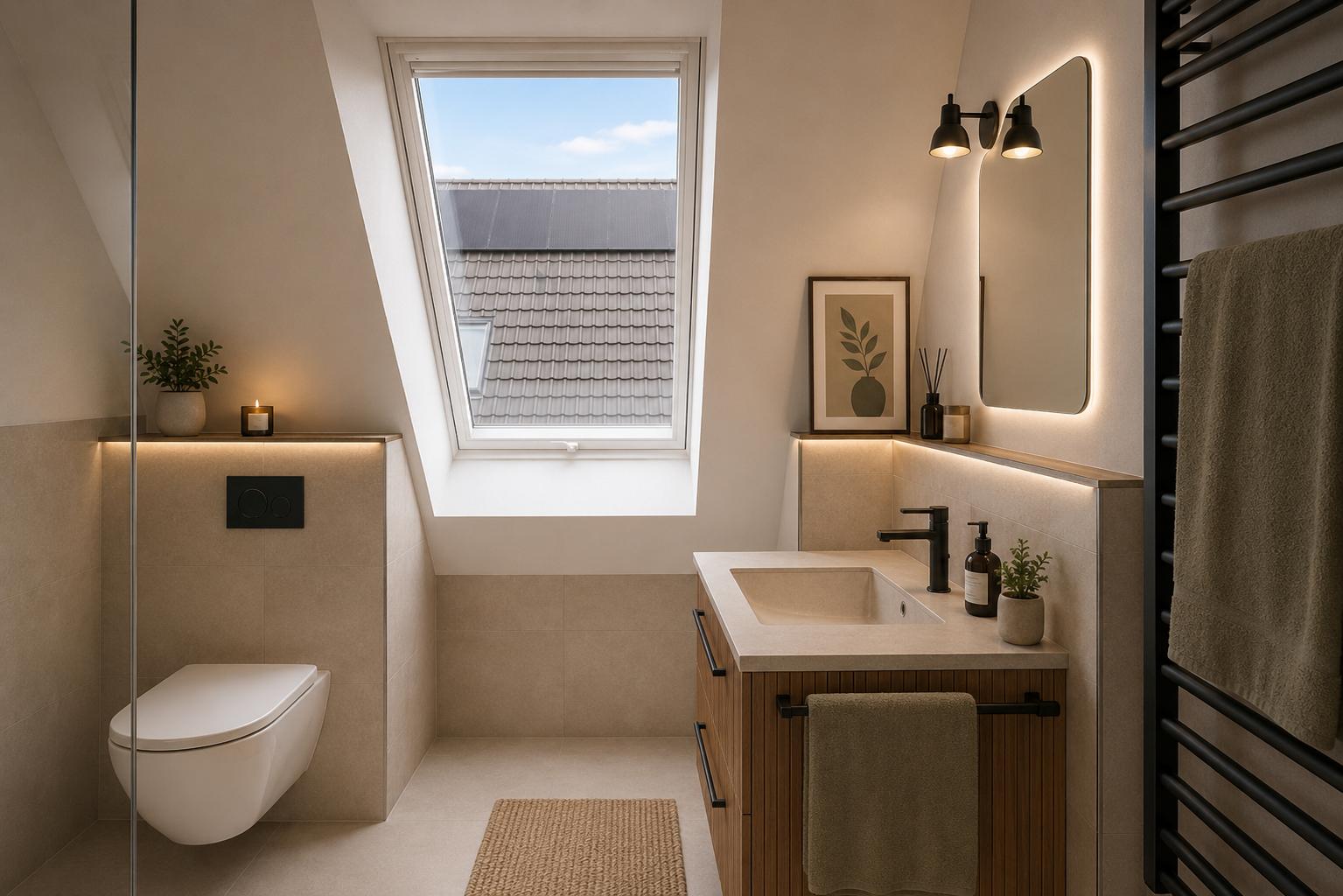 Badezimmer oben - virtuell erstellt