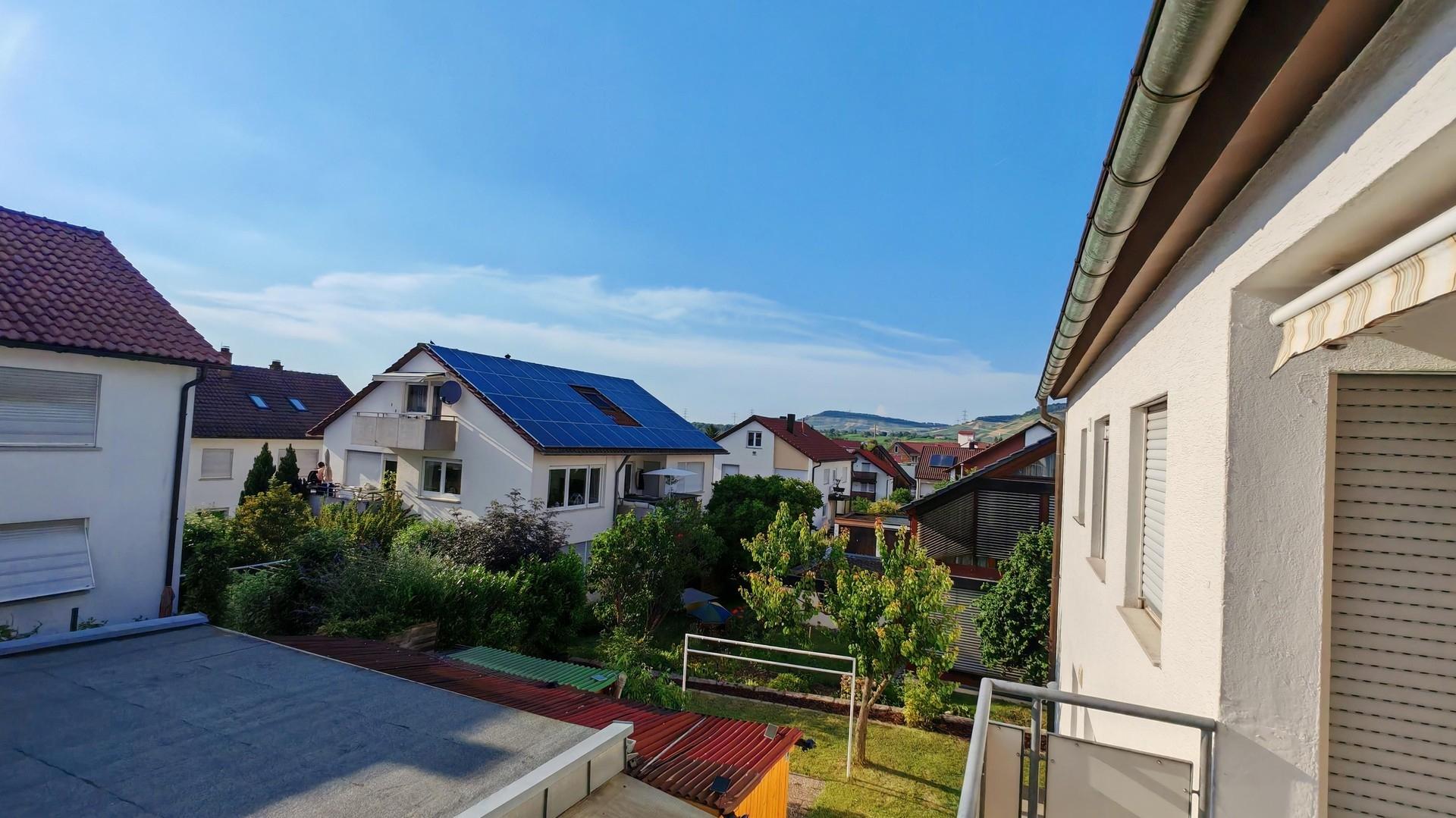 blick vom Balkon