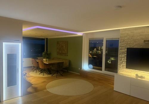 Penthouse bei Nacht