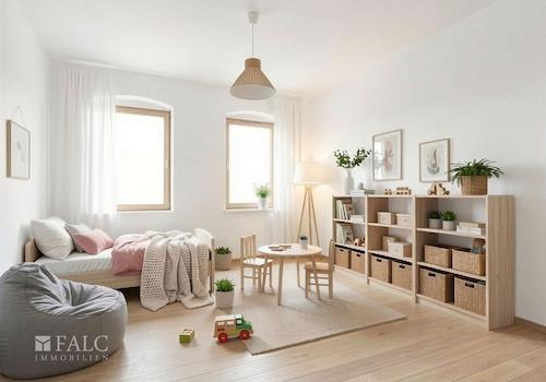 Kinderzimmer - Mögliche Gestaltung nach Renovierung (KI-Visualisierung)