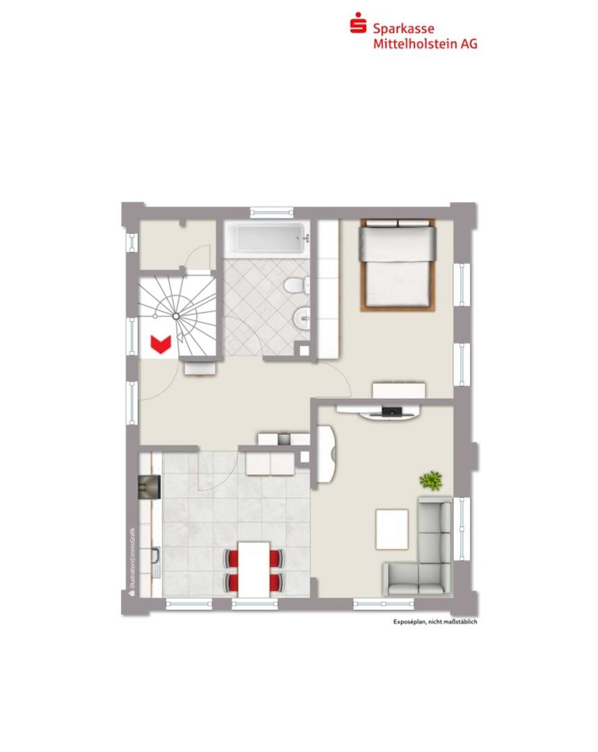 Grundriss 1. Stock