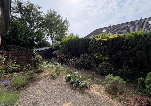Terrasse mit Blick in den Garten