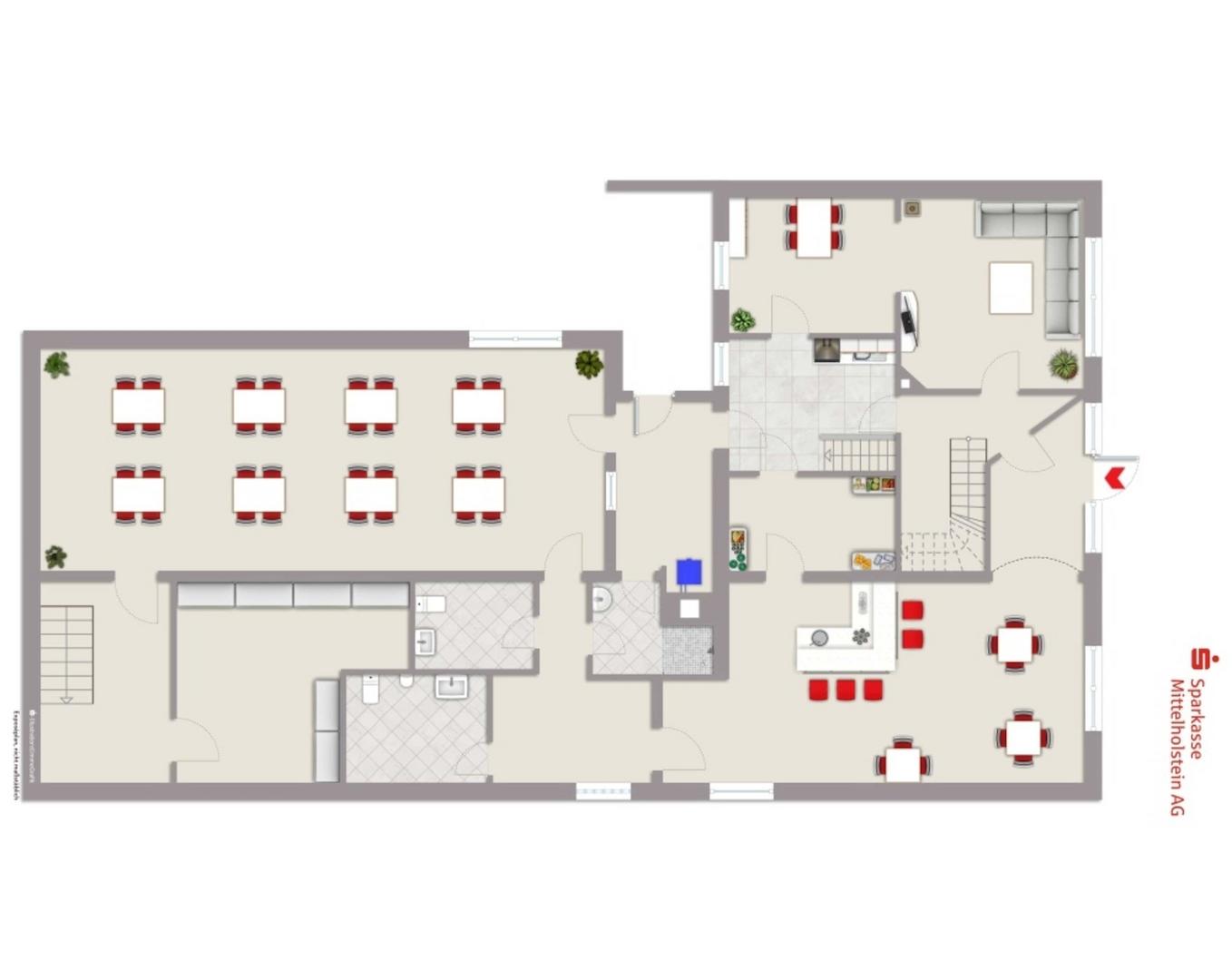 Grundriss Gaststätte