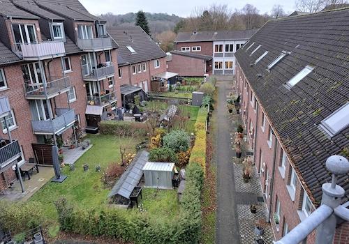 Blick auf Garten-/Hofanlage