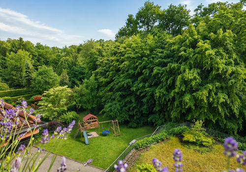 Blick vom Balkon