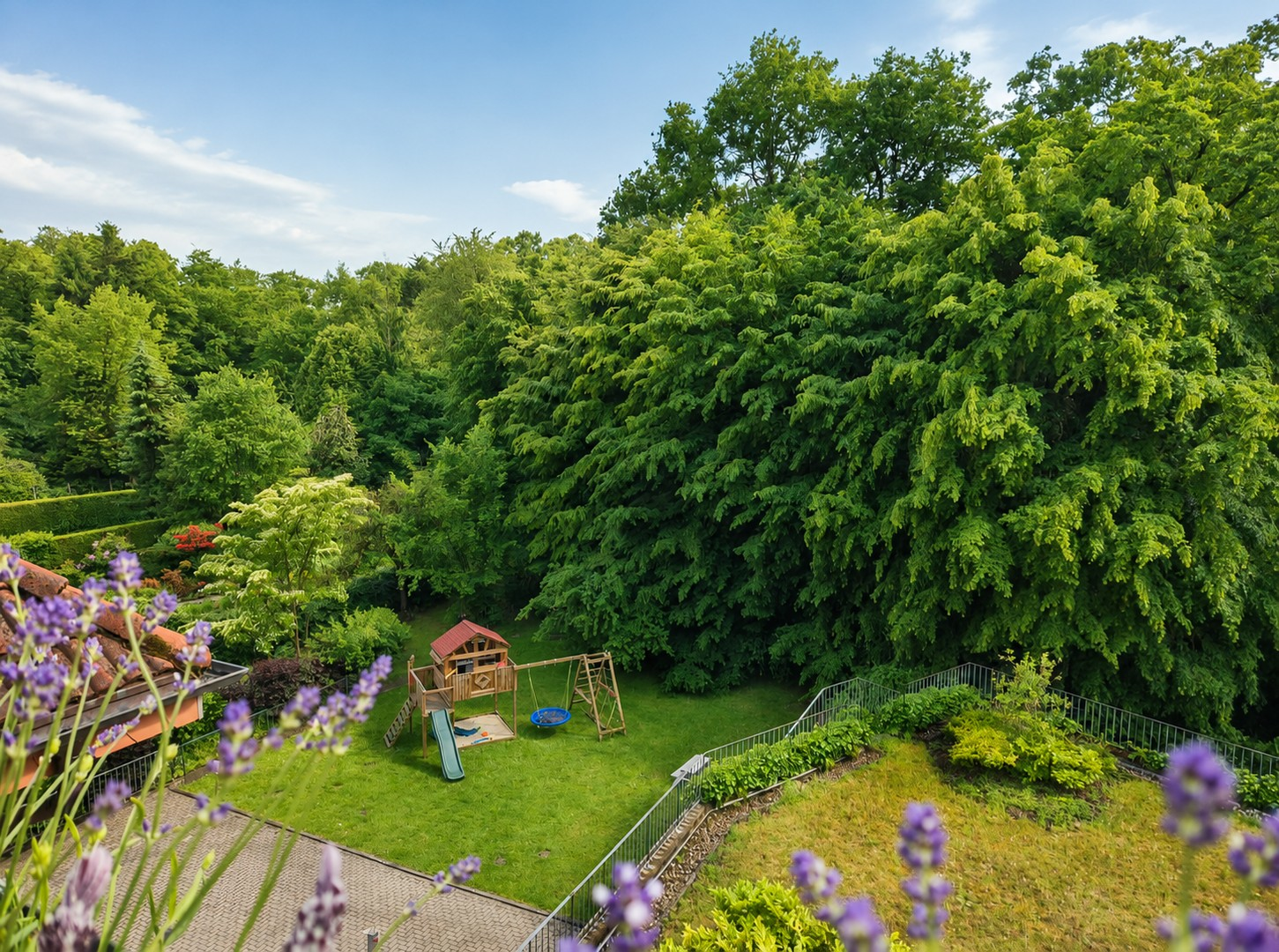 Blick vom Balkon
