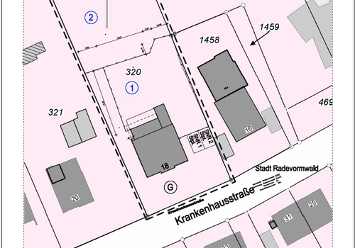Lageplan (hier: Wohnung 2)
