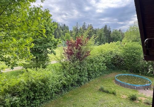 Blick vom Balkon