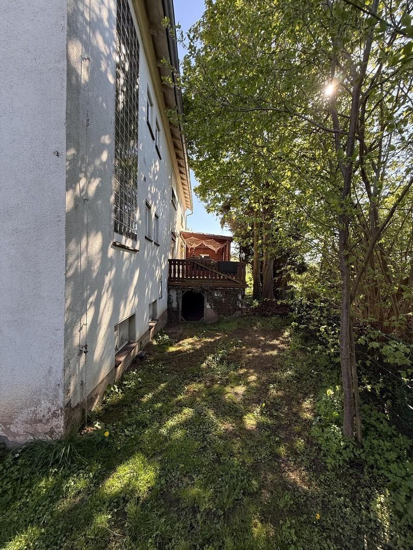 Blick auf die Terrasse im EG