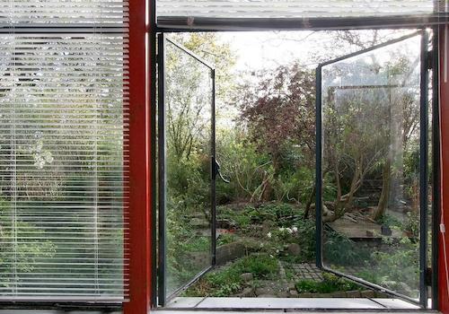 Wintergarten Gartenblick