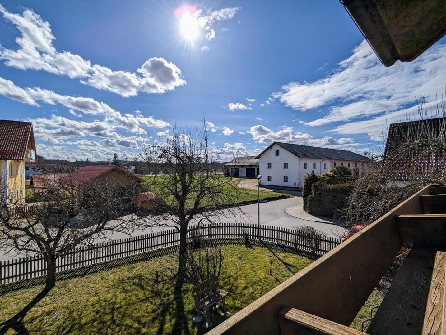 Ausblick vom Balkon