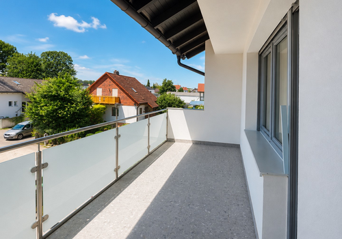 Überdachter Süd-West Balkon