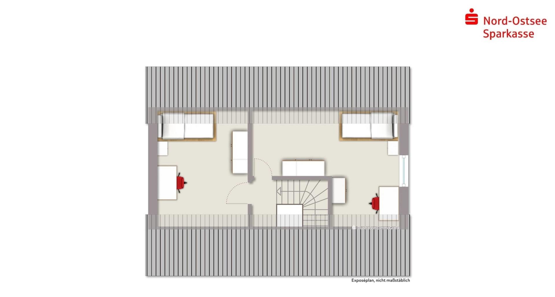 Grundriss Haus 25b - Dachgeschoss