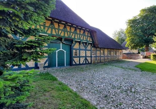 Ansicht auf den Fachwerkgiebel 