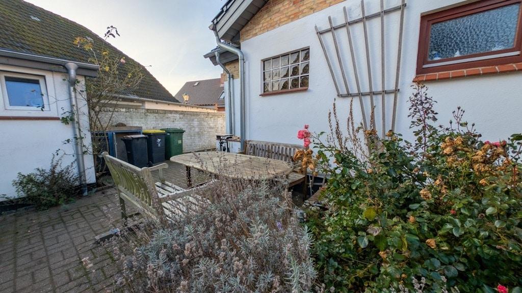 Der Innenhof zwischen den Wohnhäusern