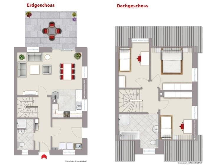 Grundriss Doppelhaushälfte 2