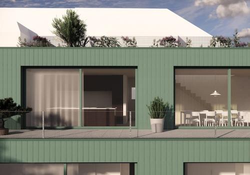 Maisonettewohnung | Visualisierung mit Dachgarten