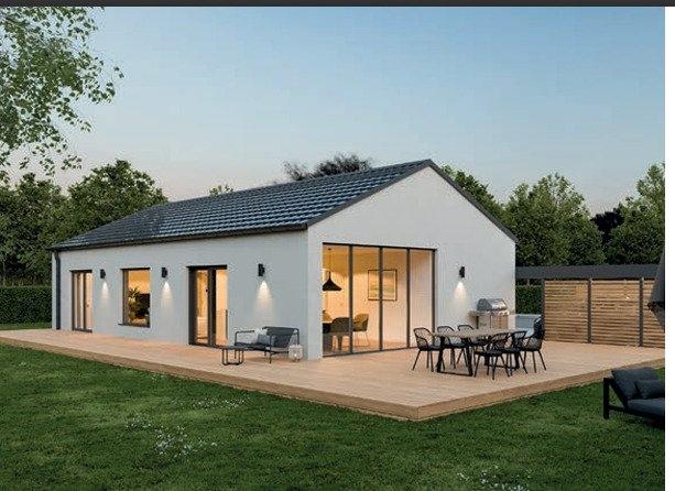 Bungalow mit Satteldach