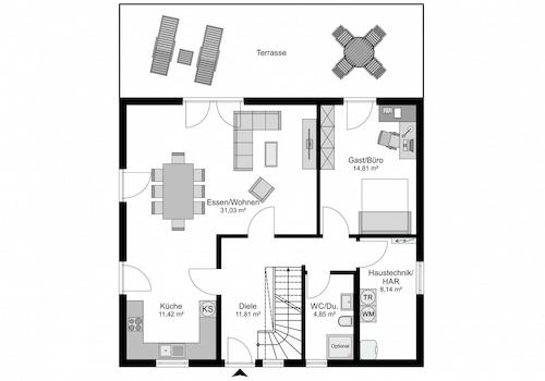 Grundriss Erdgeschoss