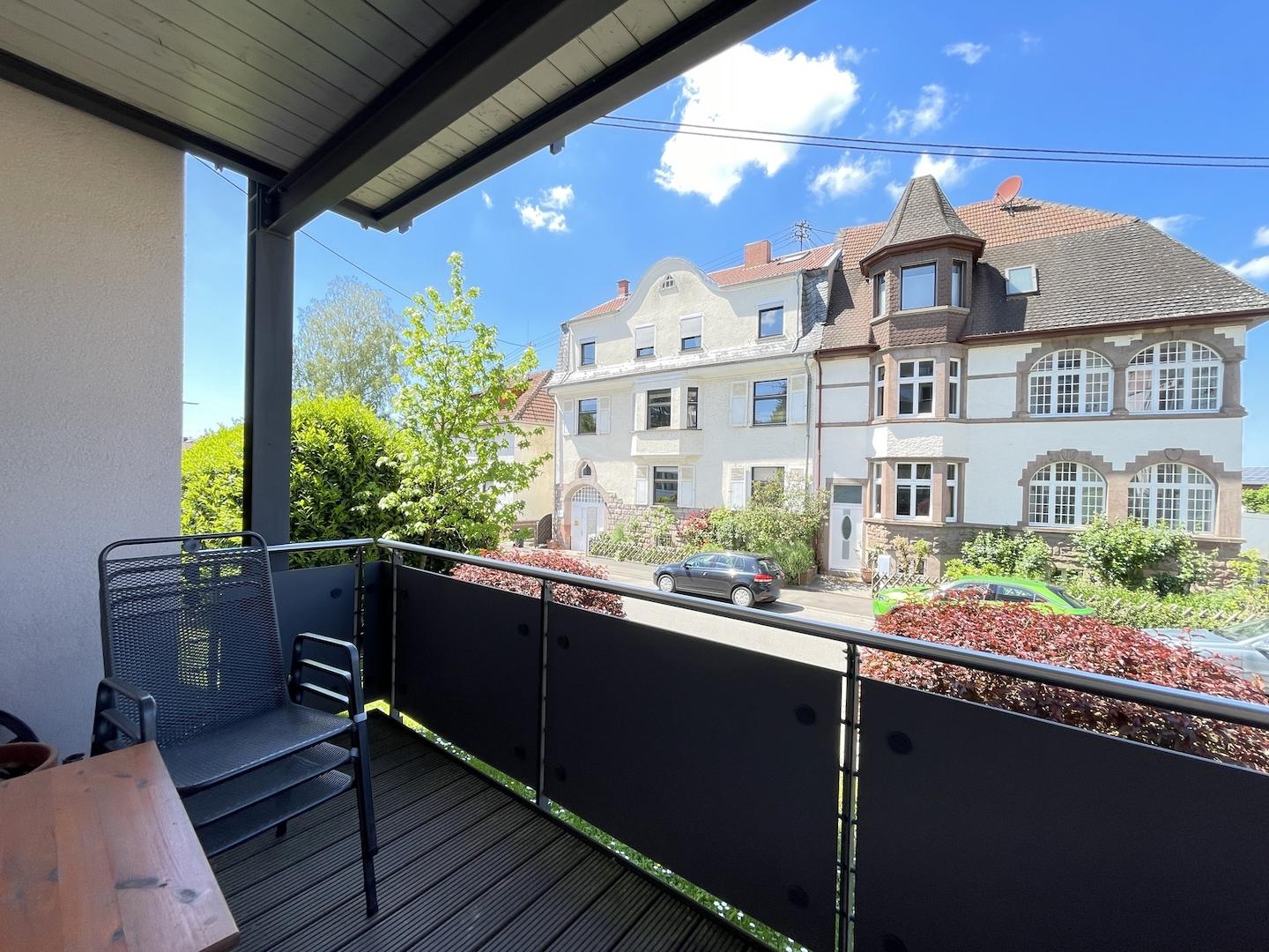 Blick vom Balkon