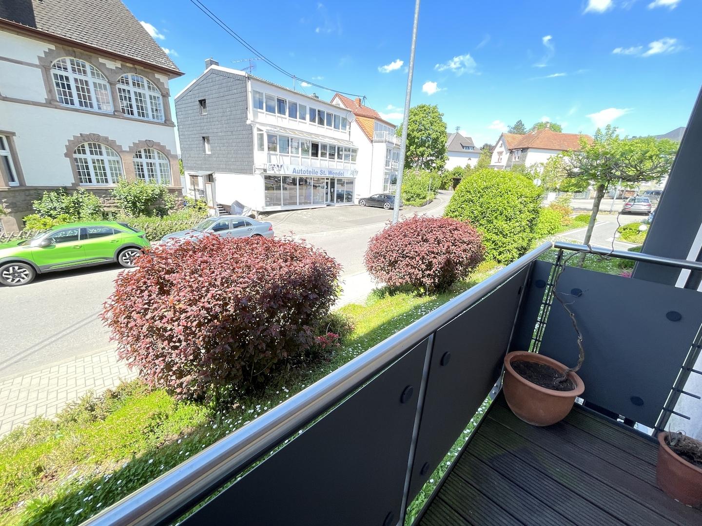 Blick vom Balkon