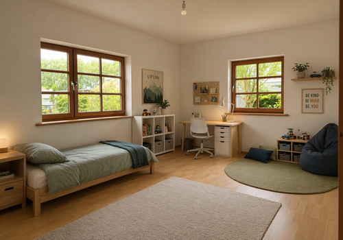 Zimmer 3 mit KI eingerichtet