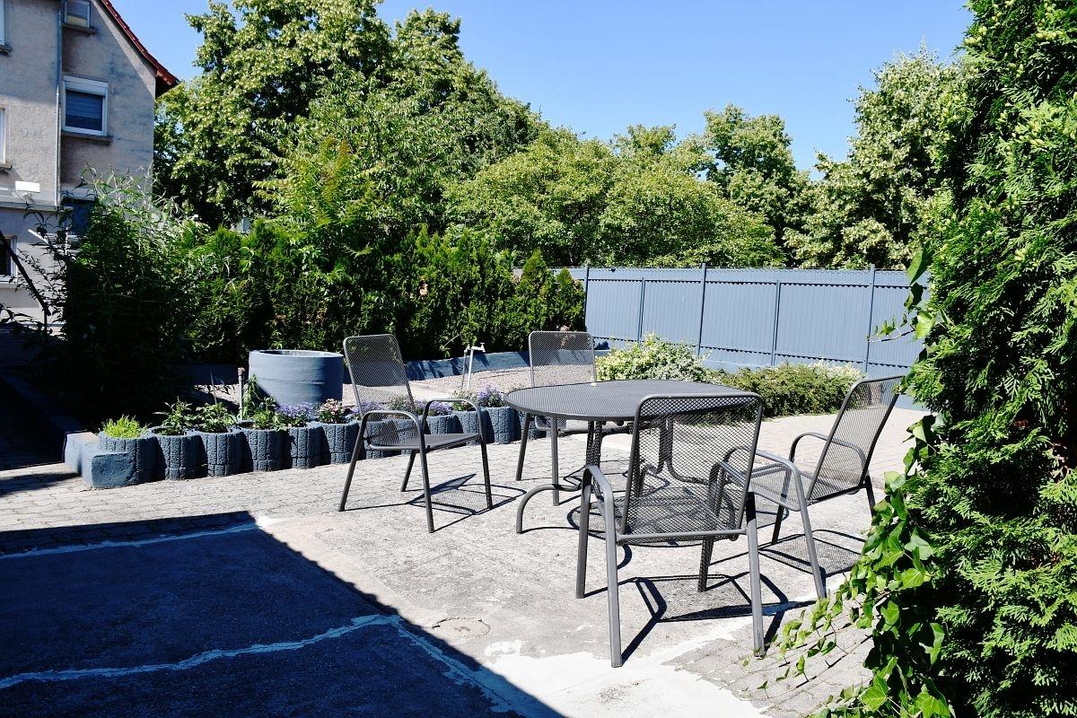 sonniger Sitzplatz