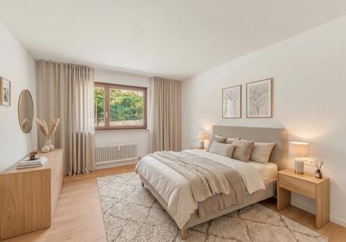 Schlafzimmer mit Möbel