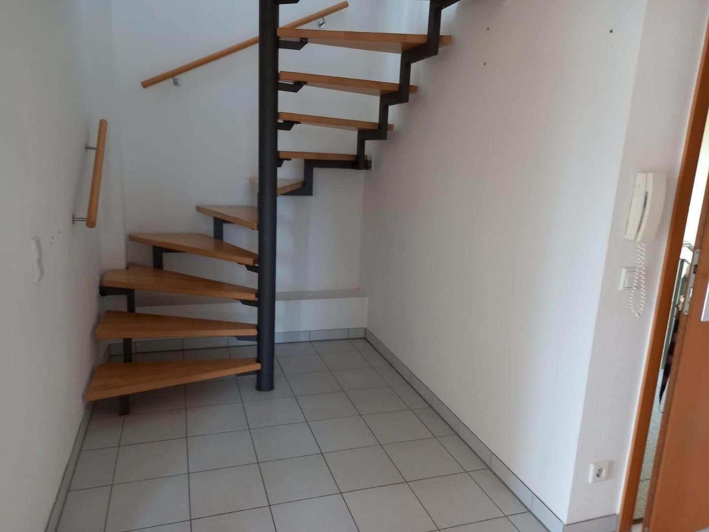 Treppenaufgang in Dachgeschoss
