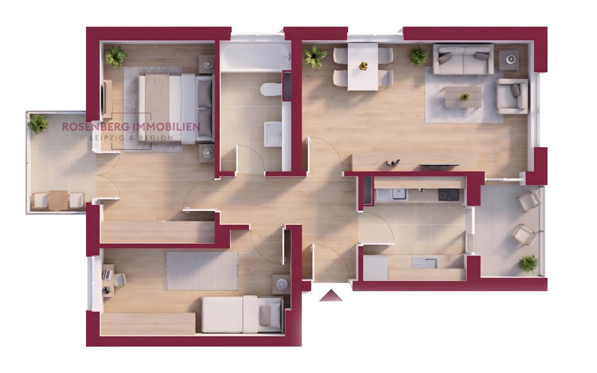 Immobilie in Leipzig / Schönefeld-Abtnaundorf zu verkaufen_Grundriss